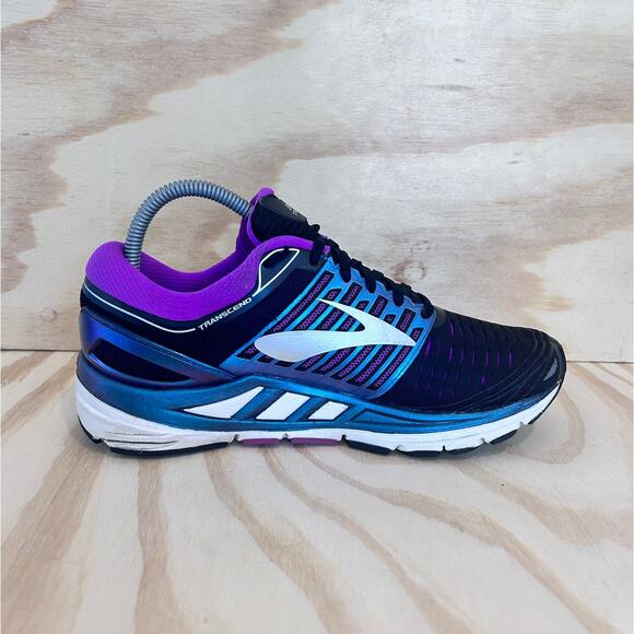 Brooks -Transcend 5 -Running Shoes -Black/Purple -Women's - 8.5(B) -1202631B023 - Picture 5 of 9